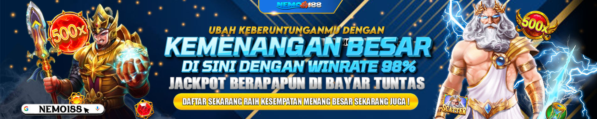 welcome to Nemo188 Situs Betting Online Mudah Maxwin